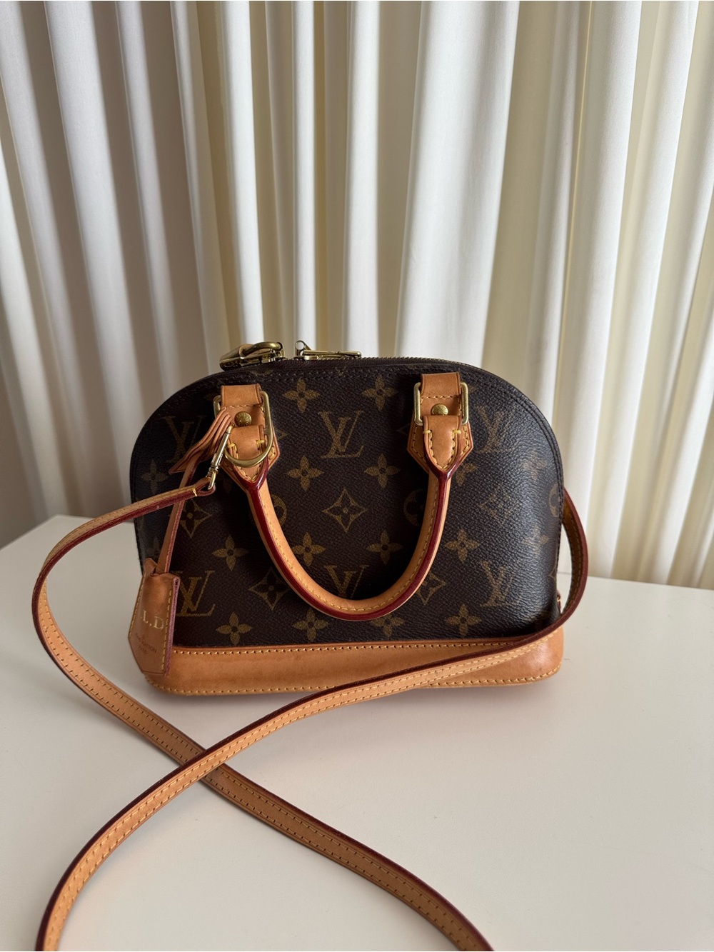 Louis Vuitton Monogram Alma BB Crossbody Brown & Natural